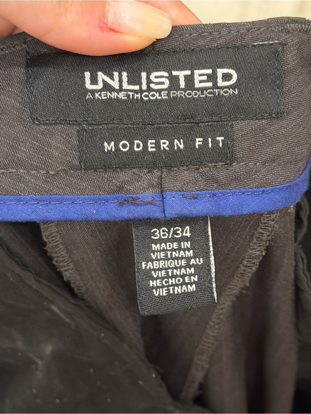 Unlisted by Kenneth Cole charcoal gray suit pants - Picture 11 of 16